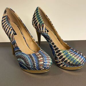ZiGigirl Peacock Stillettos    9